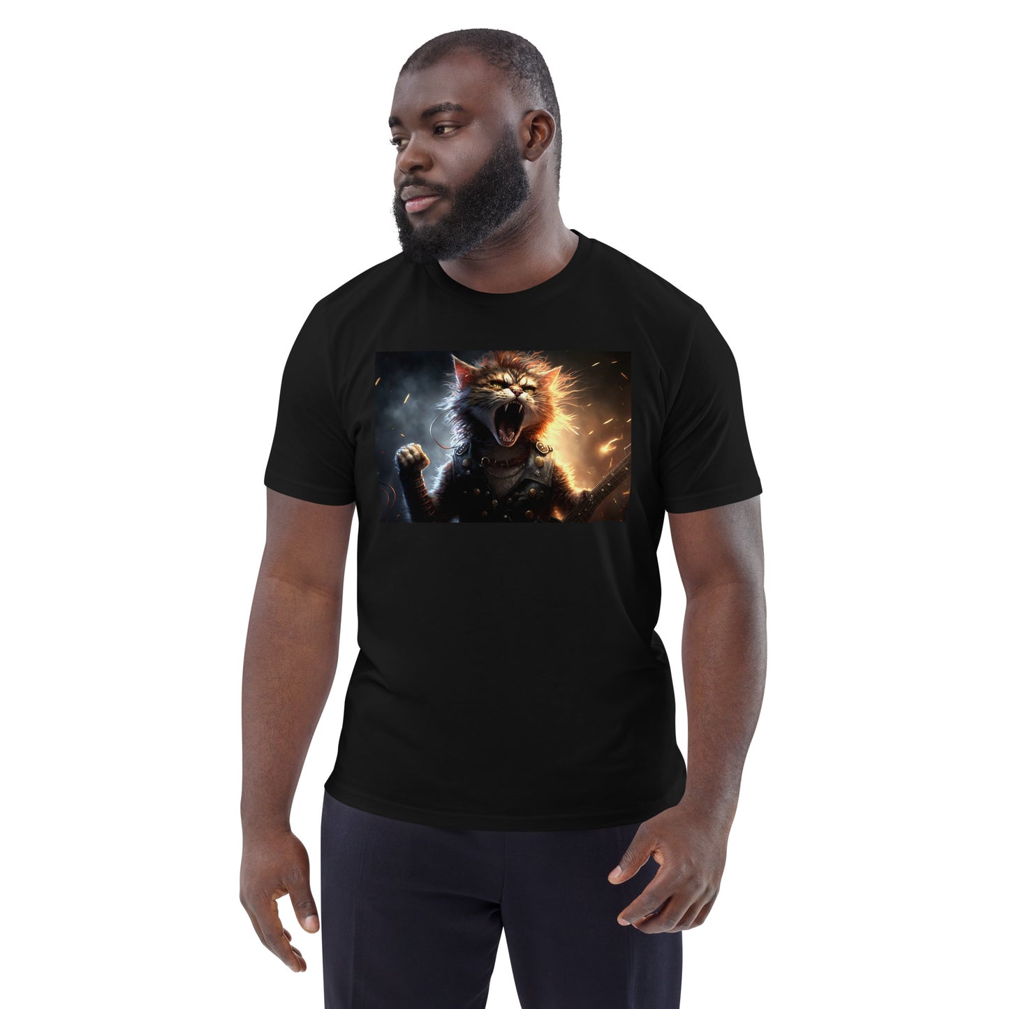 CATERWAULLING! Heavy Metal Cats - Unisex organic cotton t-shirt